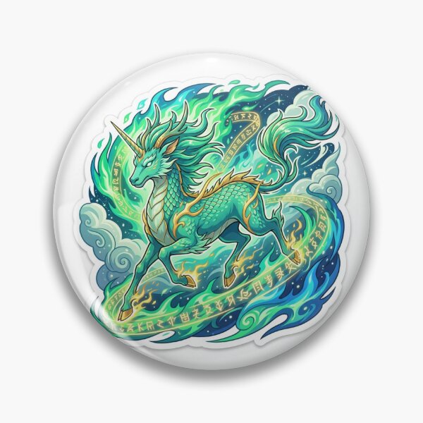 Item preview, Mythical Qilin Anime Vector Sticker Illustration Fantasy Creature Lover designed and sold by uegi.
