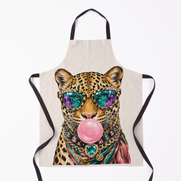 Item preview, Trendy Leopard, Retro Big Cat, Bubblegum Sunglasses Leopard, Vintage Animal designed and sold by Sprinkle12345.