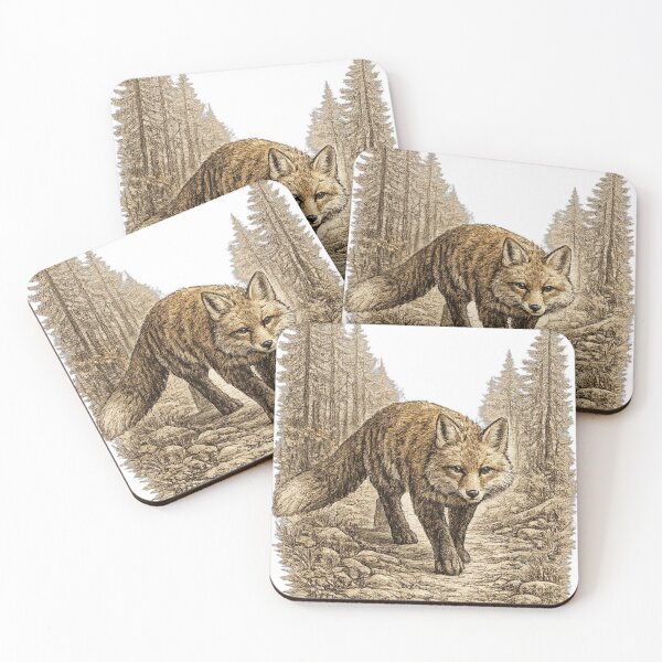Item preview, Red Fox Woodland Trail designed and sold by KrungiT Design .