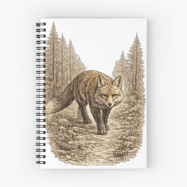 Item preview, Red Fox Woodland Trail designed and sold by KrungiT Design .