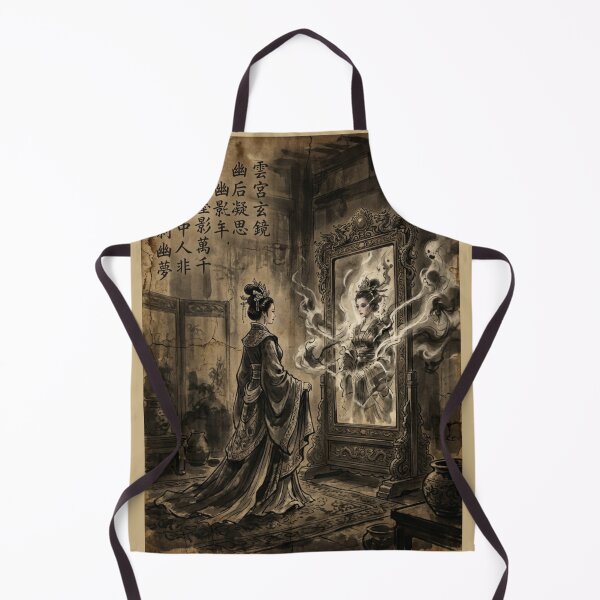 Item preview, The Queen and the Magic Mirror Sumi-e Ink Wash designed and sold by DuckOddity.