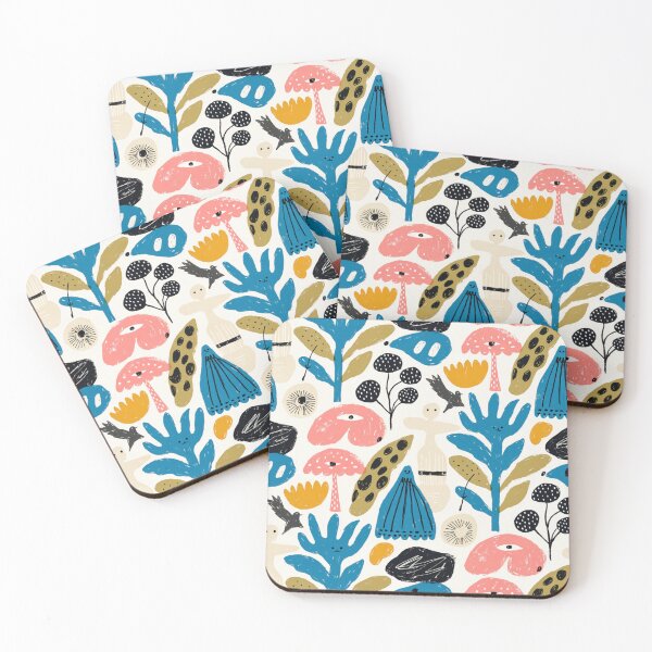 Item preview, Mushrooms botanical pattern designed and sold by Anbe_design.