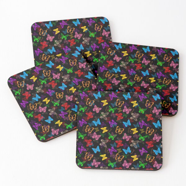 Item preview,  Colorful Butterfly Pattern Design - Black  designed and sold by PatternTitan.