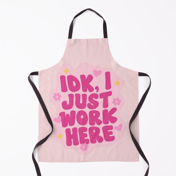 Item preview, IDK I Just Work Here Funny Employee Quote Office Humor Retro Typography designed and sold by ronakris009.
