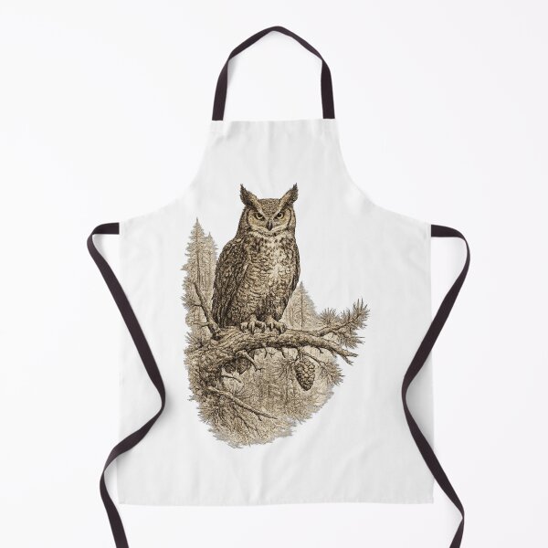 Item preview, Great Horned Owl Forest Guardian designed and sold by KrungiT Design .