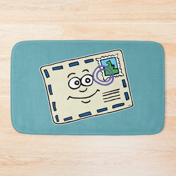 Item preview, Cute Happy Mail Envelope Cartoon | Quirky Snail Mail Postcard Sticker designed and sold by MyxaART.