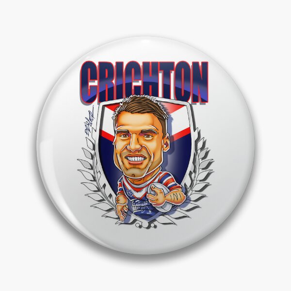 Item preview, Diseño de caricatura de Angus Crichton - Sydney Roosters NRL designed and sold by amissoca.