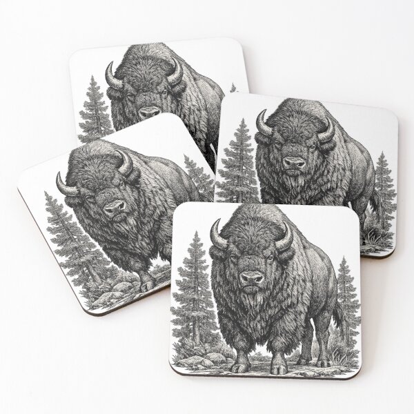 Item preview, American Bison Frontier designed and sold by KrungiT Design .