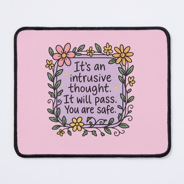 Item preview, It's an Intrusive Thought Gentle Mental Health Reminder Positive Quote Design designed and sold by ronakris009.