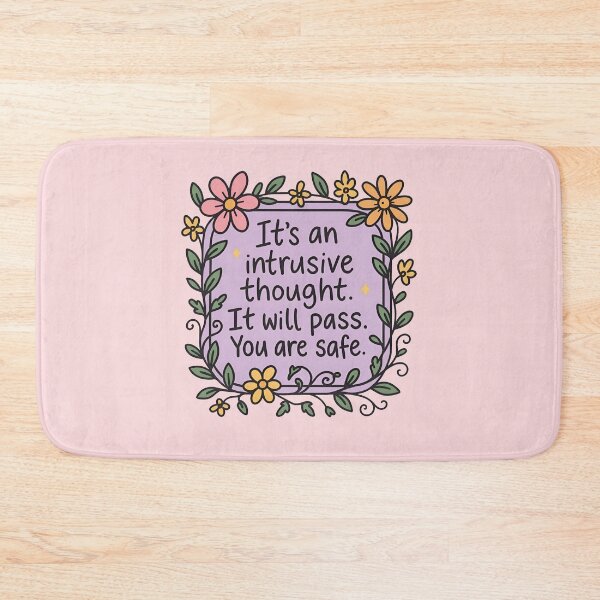 Item preview, It's an Intrusive Thought Gentle Mental Health Reminder Positive Quote Design designed and sold by ronakris009.
