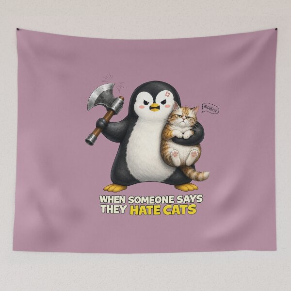 Item preview, Don't Mess With Cat People designed and sold by Wobble Studio.