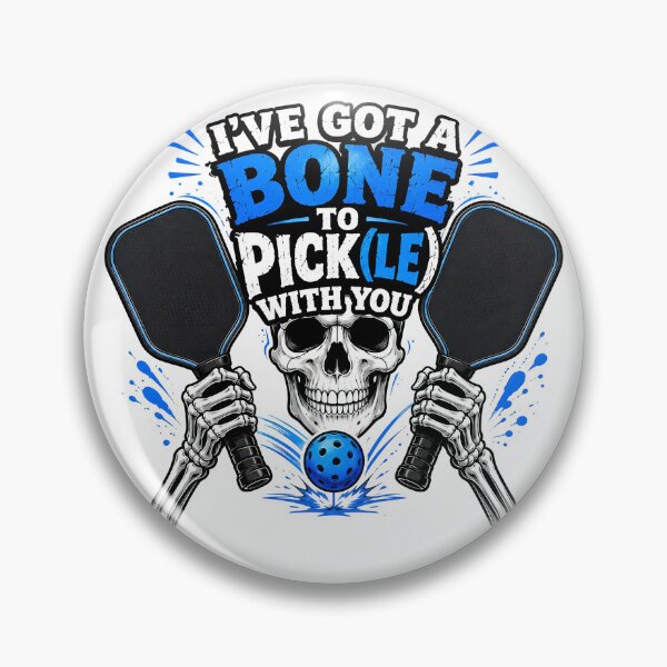 Item preview, I’ve Got a Bone to Pick(le) With You – Funny Pickleball Skeleton Shirt designed and sold by ALVISION-CREATE.