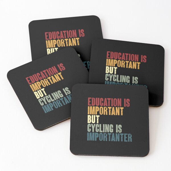 Item preview, Education Is Important But Cycling Is Importanter Cyclist Biker Funny Cycling Lover designed and sold by JonesFlora2025.