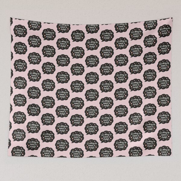 Item preview, It's Okay to Need a Nap Pastel Mental Health Reminder Cute Self Care Design designed and sold by ronakris009.