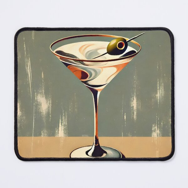 Item preview, Mid Century Modern Painted Martini designed and sold by Lee Hiller Designs.