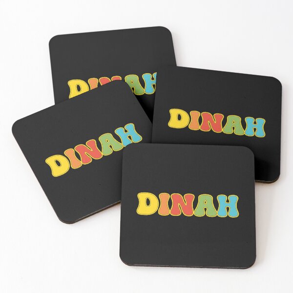 Item preview, ❤️ Dinah Personalized Name Wavy Retro Shirt, Coffee Mug, Sticker Gift designed and sold by HelixPedia.