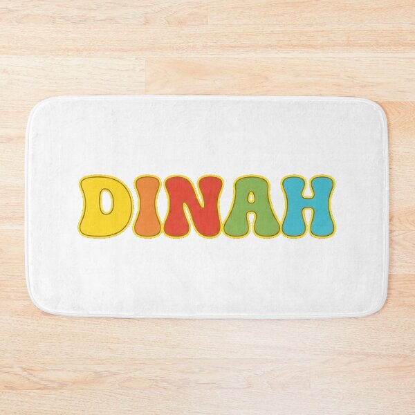 Item preview, ❤️ Dinah Personalized Name Wavy Retro Shirt, Coffee Mug, Sticker Gift designed and sold by HelixPedia.
