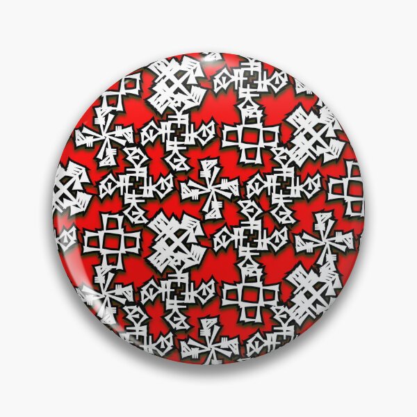 Item preview, Abstract Geometric Pattern Red White Black Minimalist Art designed and sold by Articora.