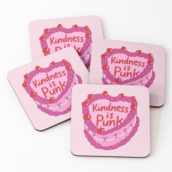 Item preview, Kindness Is Punk Heart Cake Cute Retro Alternative Positive Quote Design designed and sold by ronakris009.