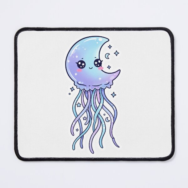Item preview, Magical Moon Jellyfish sticker  designed and sold by Designertanya.