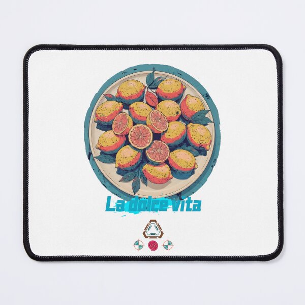 Item preview, La Dolce Vita – Citrus Plate Illustration designed and sold by m-yoga-store.
