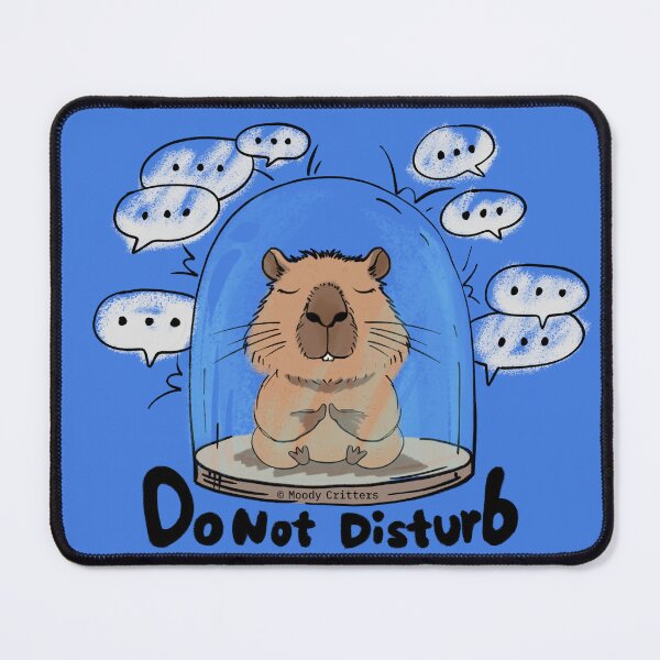 Item preview, Do Not Disturb Cute Capybara Cartoon designed and sold by Moody Critters.