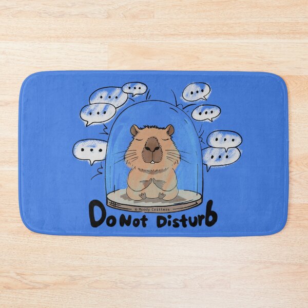 Item preview, Do Not Disturb Cute Capybara Cartoon designed and sold by Moody Critters.