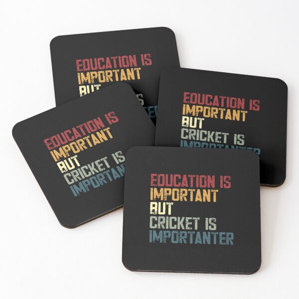 Item preview, Education Is Important But Cricket Is Imporanter Cricket Player Fan Sports Humor designed and sold by JonesFlora2025.