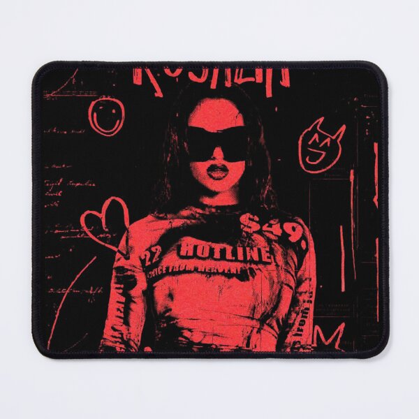 Item preview, Rosalía Fan Art Poster – Red Punk Zine Hotline Graphic Print designed and sold by gringoods.
