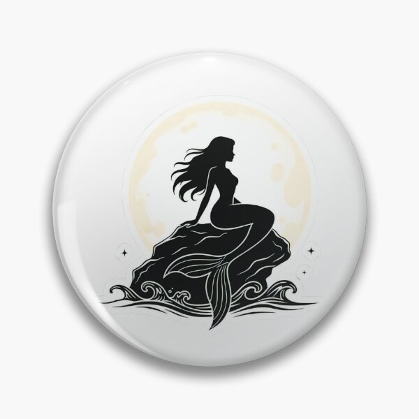 Item preview, Moonshadow Mermaid on Ocean Rock sticker  designed and sold by Designertanya.