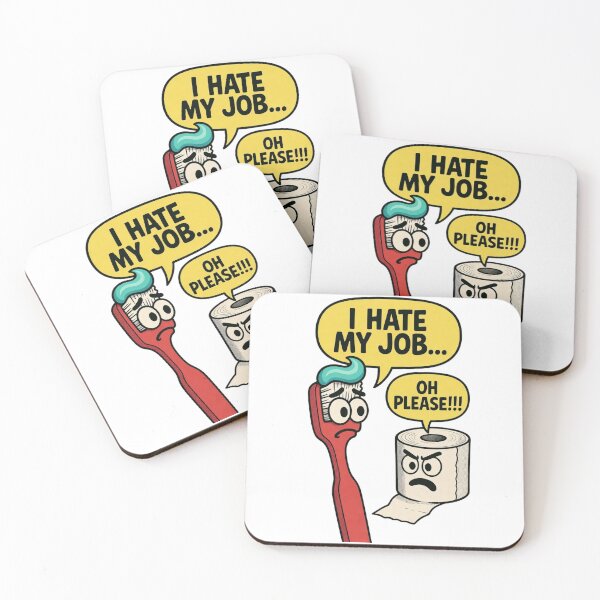 Item preview, Toothbrush Hates Job Funny Toilet Paper designed and sold by Nano-Threads.