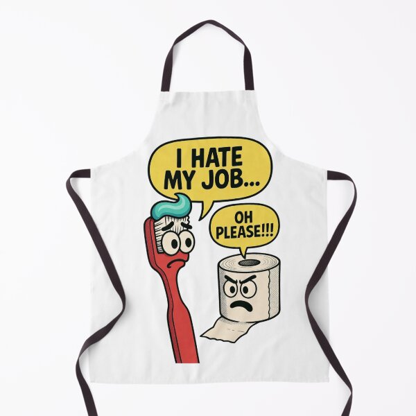 Item preview, Toothbrush Hates Job Funny Toilet Paper designed and sold by Nano-Threads.