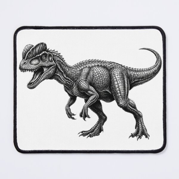 Item preview, Realistic bold line dilophosaurus designed and sold by Minimalisticaly.