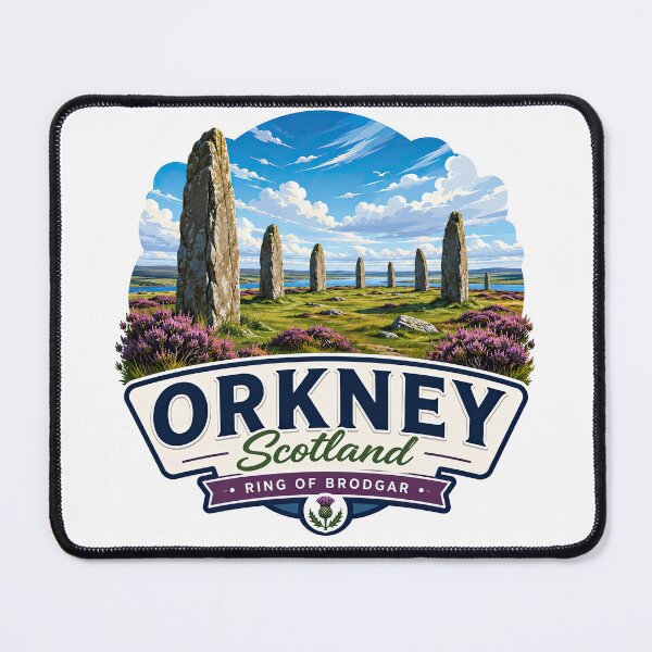 Item preview, Ring of Brodgar Orkney Scotland Travel Design designed and sold by NewNomads.