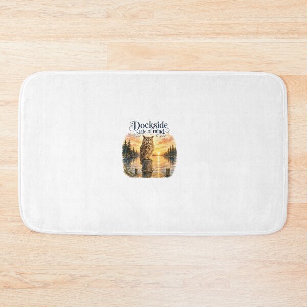 Item preview, Dockside State Of Mind Owl Lake House Morning Aesthetic designed and sold by AQUILAKREO.