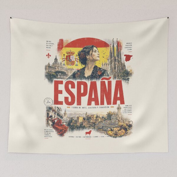 Item preview, Spain Vintage Design | Passion, History & Culture designed and sold by AtuqStudio.