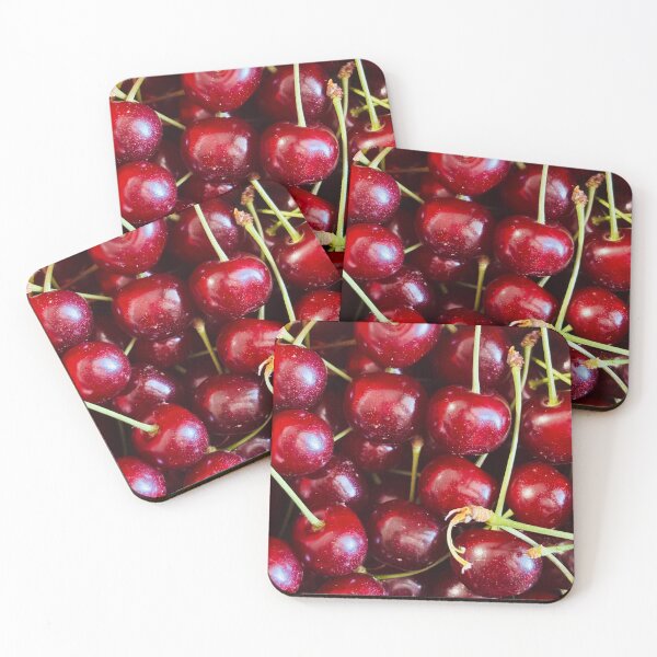 Item preview, Red cherry summer background  designed and sold by happytraveller1.