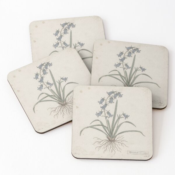 Item preview, Antique Pressed Bluebell Botanical Plate designed and sold by PictorialWhimsy.