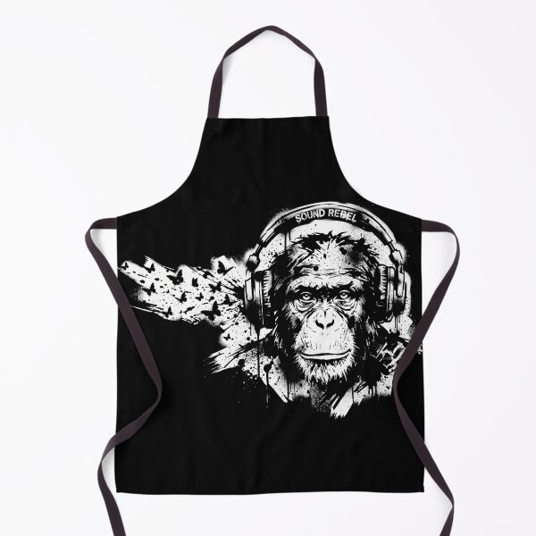 Item preview, Grunge Chimpanzee Wearing Headphones Butterfly Shirt designed and sold by TeNovaStudio.