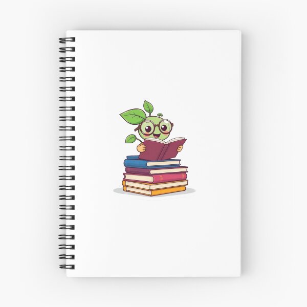 Item preview,  Cute Plant Reading Book Sticker | Kawaii Potted Plant Reading on Book Stack | Botanical Book Lover Gift designed and sold by surbhiArt.