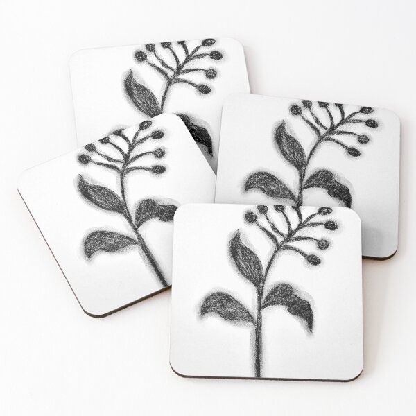 Item preview, Plant Illustration Black And White Art designed and sold by JHadfieldArt.