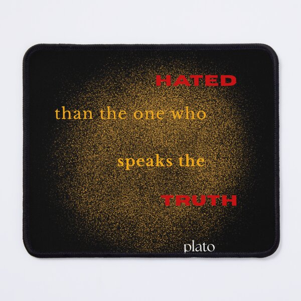 Item preview, Plato Quote Glam Gold Red Accent Typo designed and sold by Exactly Studio.