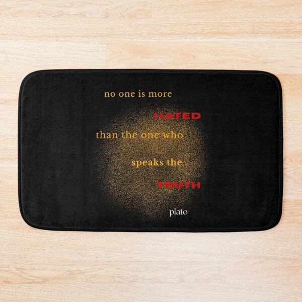 Item preview, Plato Quote Glam Gold Red Accent Typo designed and sold by Exactly Studio.