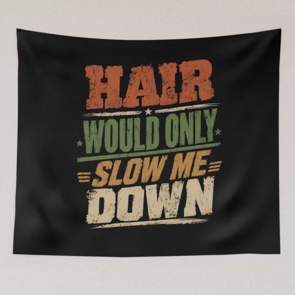 Item preview, Har Would Only Slow Me Down Athlete Runner Swimmer Fitness Bald designed and sold by JonesFlora2025.