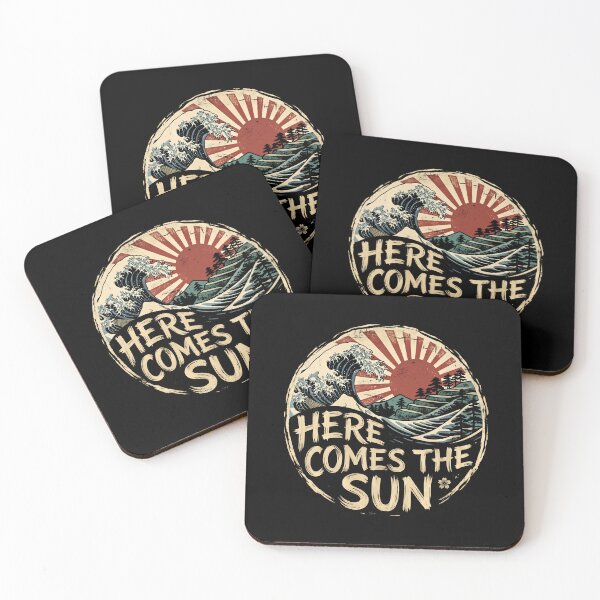 Item preview, Here Comes the Sun Japanese Wave Vintage Sunset designed and sold by blindninja.