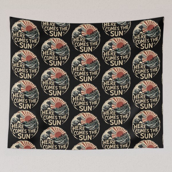 Item preview, Here Comes the Sun Japanese Wave Vintage Sunset designed and sold by blindninja.