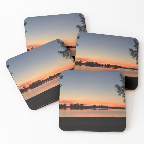 Item preview, sunset over the lake, real photograph designed and sold by GiSilver.