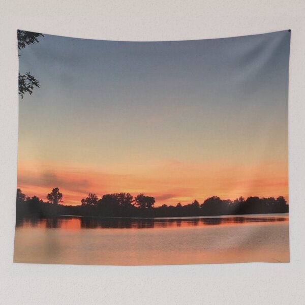 Item preview, sunset over the lake, real photograph designed and sold by GiSilver.