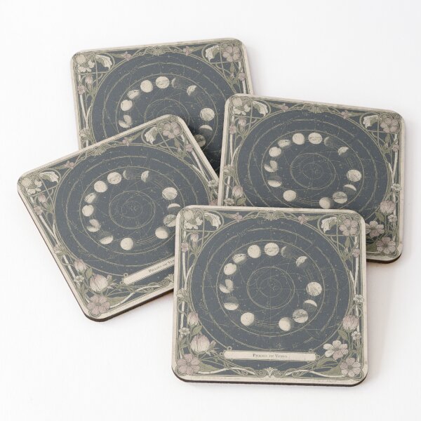 Item preview, Celestial Phases of Venus in Gilt designed and sold by PictorialWhimsy.