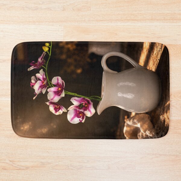 Item preview, Golden Orchid Serenity in White Pitcher | Fine Art Floral Still Life designed and sold by Kimberly Palmer.